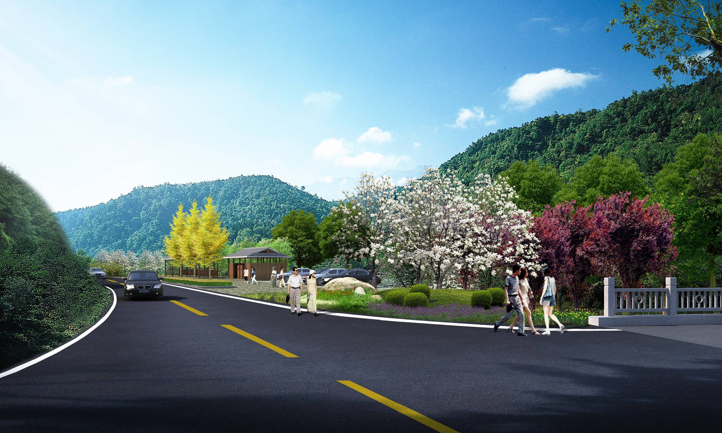 龍脊景區循環路二期（二龍橋-大寨）道路景觀綠化專項設計方案
